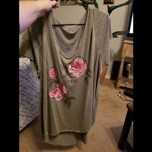 Floral shirt torrid sz 3